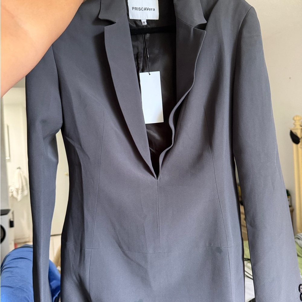 Women's Charcoal Blazer NEW